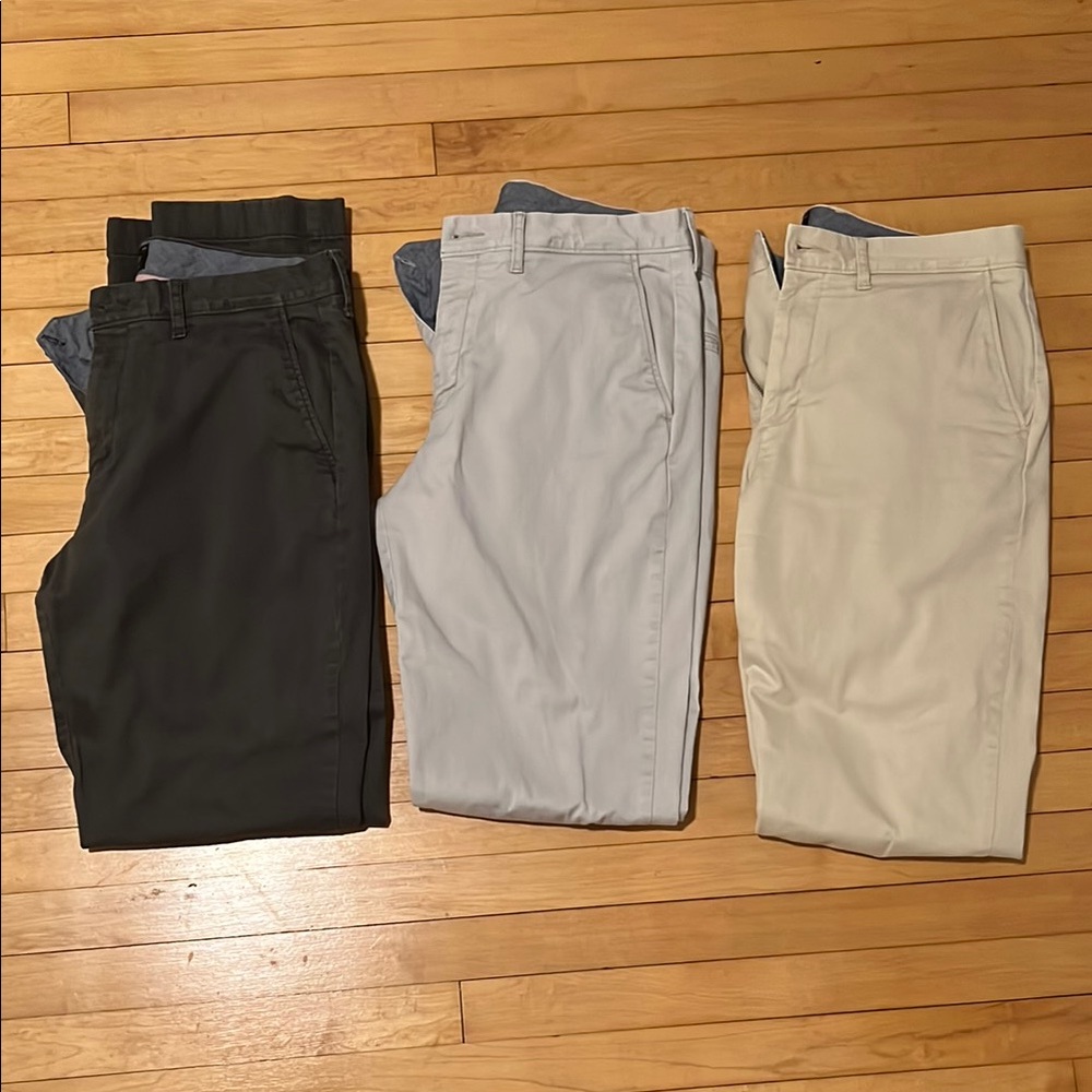 J. Crew Chinos 32/34 Set of 3